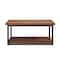 Alaterre Furniture Claremont 40" Rustic Wood Bench with Low Shelf ANCM0474 - alternate 5